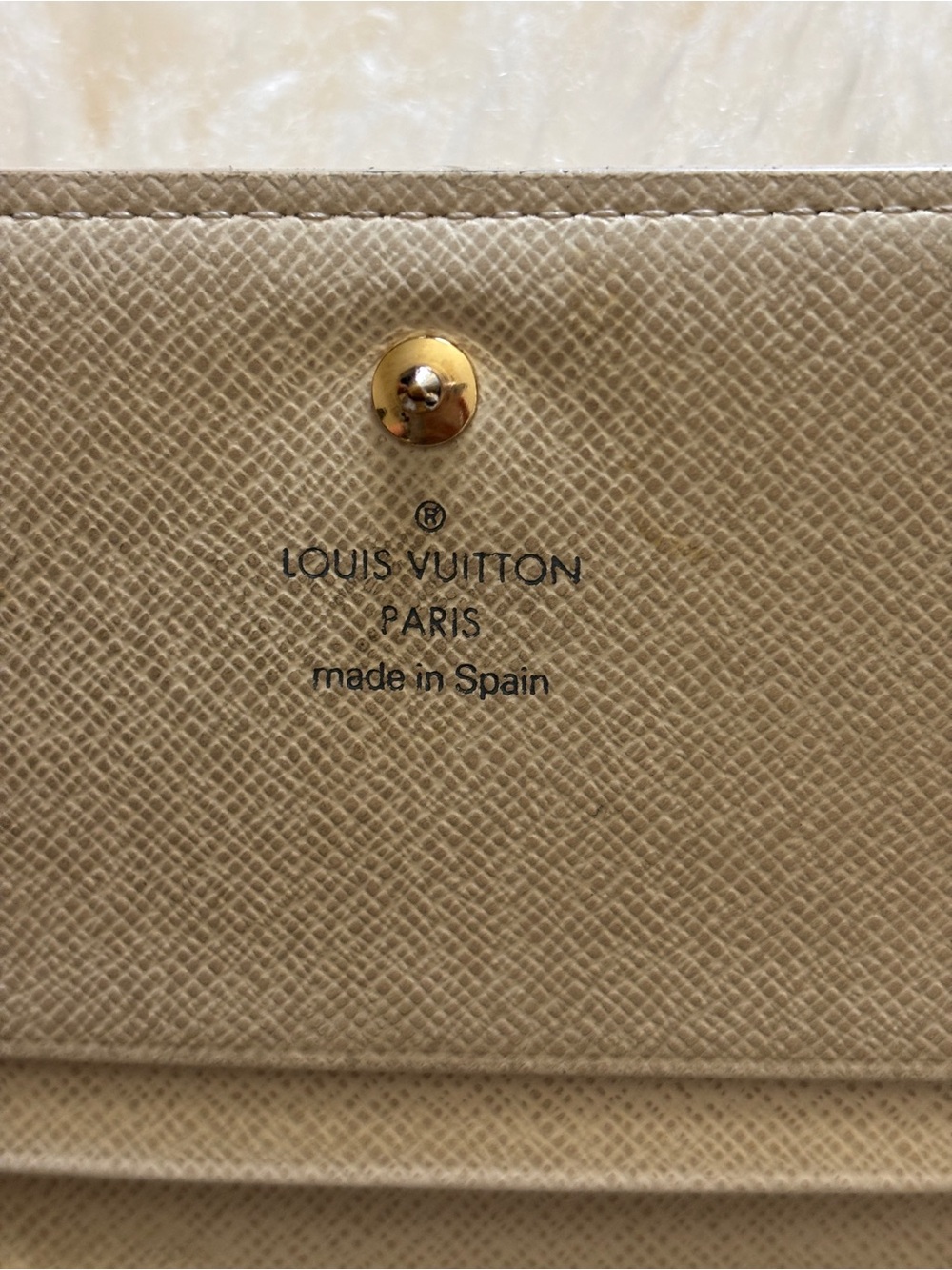 Louis Vuitton Tresor--Damier Azur Canvas Beige Checkered Small Wallet - Picture 8 of 9